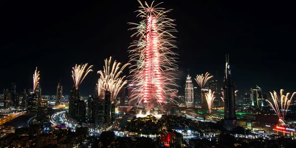 new year dubai burj khalifa