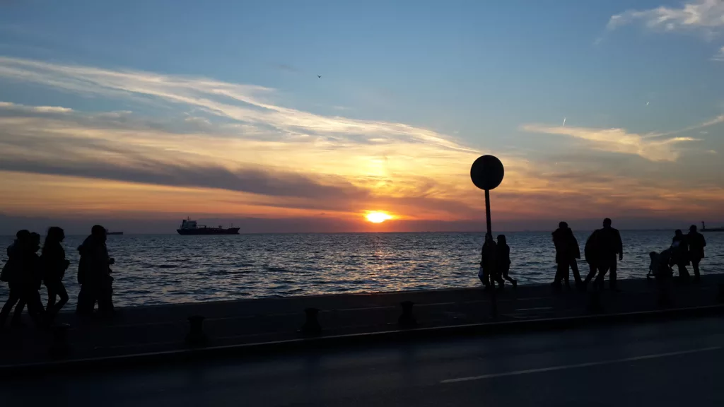 Thessaloniki Travel Waterfont Sunset