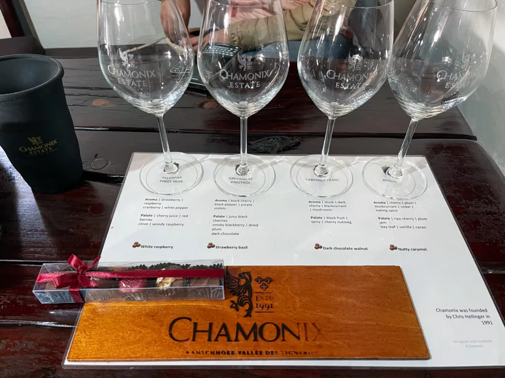 Franschhoek Wine Tasting Chamonix